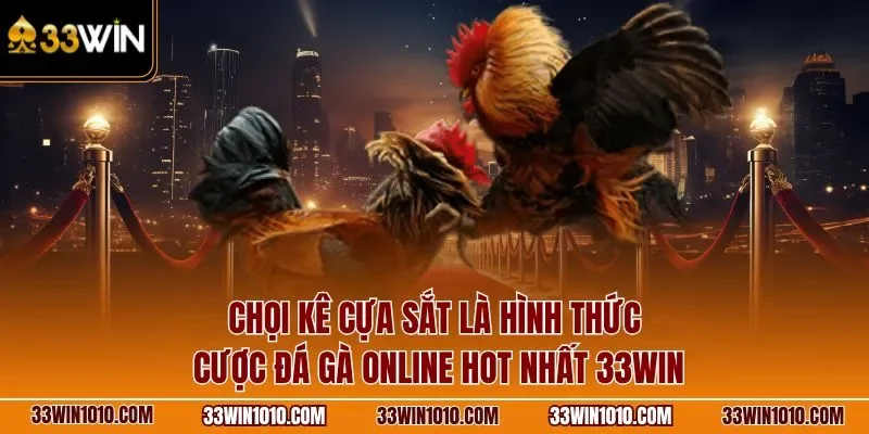 Chọi kê cựa sắt là hình thức cược đá gà online hot nhất 33WIN