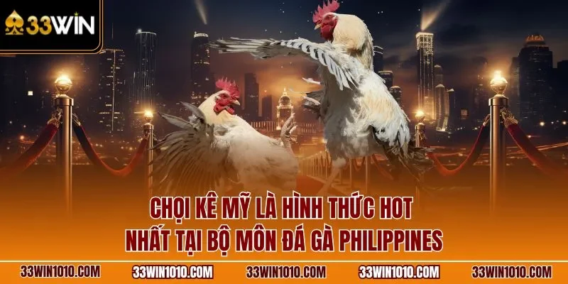 Chọi kê Mỹ là hình thức hot nhất tại bộ môn đá gà Philippines
